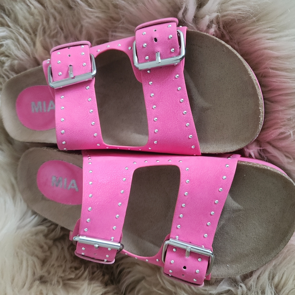 MIA Pink Sandals with Buckle